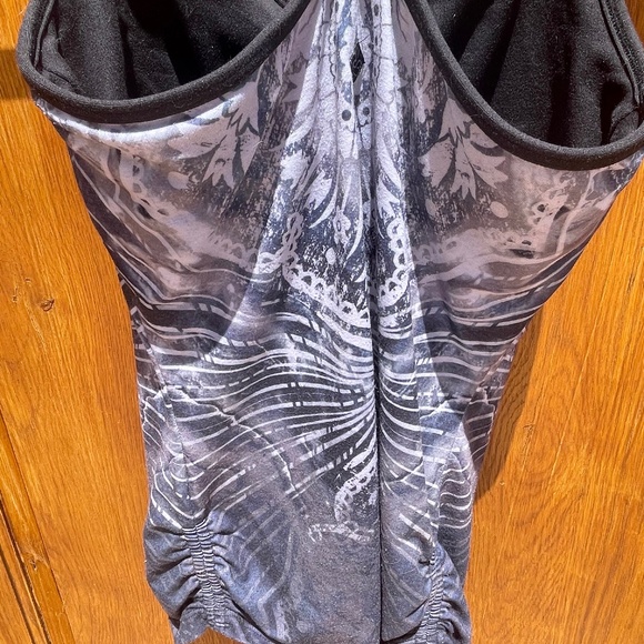 PrAna Top Women Boho Butterfly Print Racerback Athletic Built In Bra (Small) - Picture 4 of 8